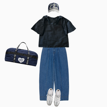 Load image into Gallery viewer, NOIR RIBBON CAPE TOPS