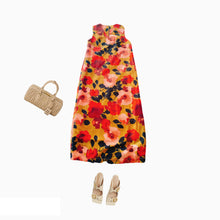 Load image into Gallery viewer, RETRO FLOWER DRESS-SAND BEIGE