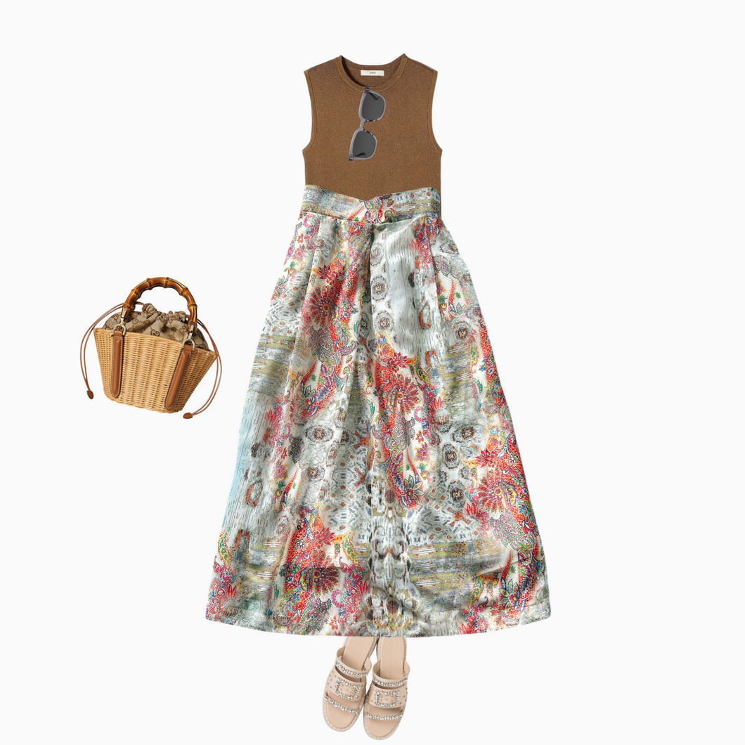 ECHOES OF PAISLEY SKIRT