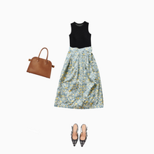 Load image into Gallery viewer, BLUE &amp; YELLOW FLOWER SKIRT
