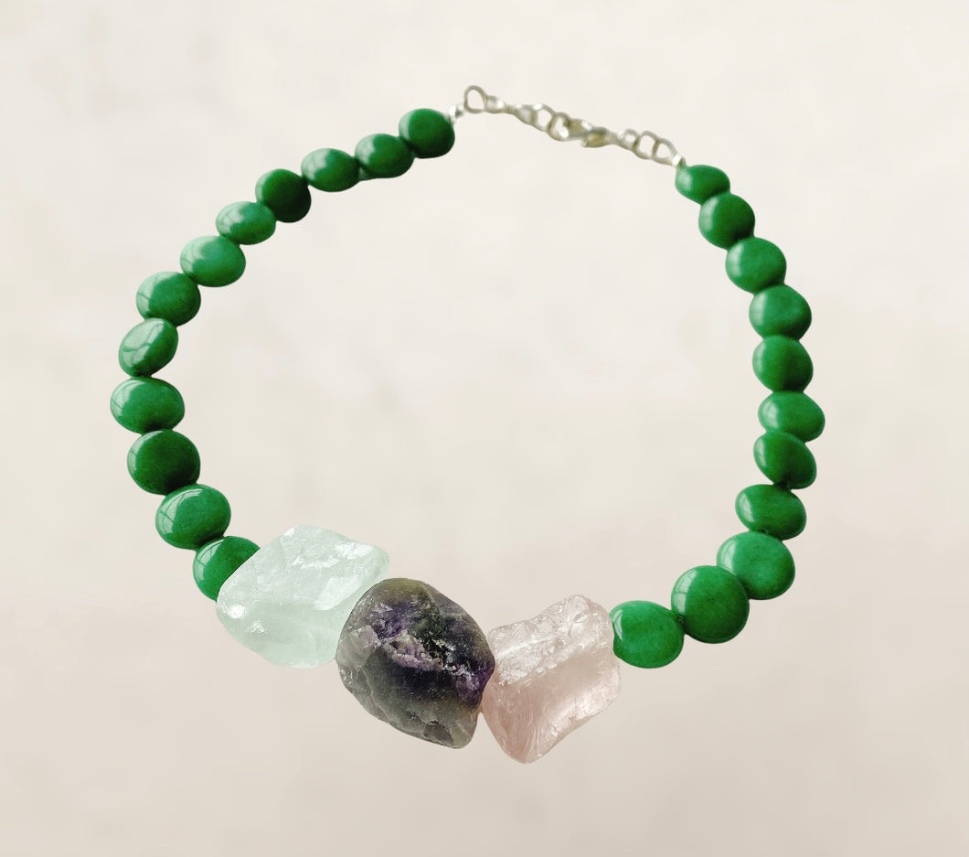 BON BON necklace [green x pink purple white]
